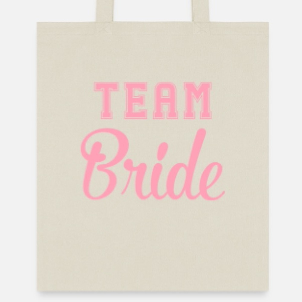Team bride tote bag